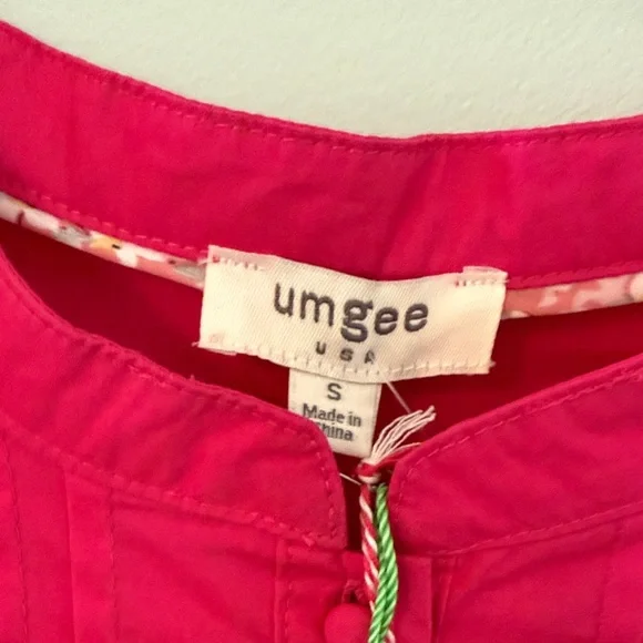 Umgee Fuchsia Ruffled Lace Blouse - Picture 4 of 4